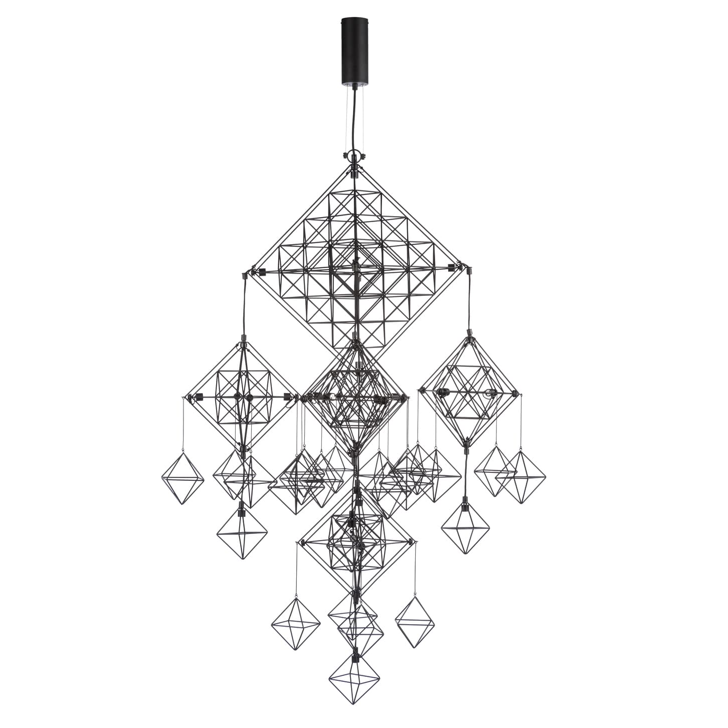 Подвесной светильник Forestier Suspension Pavuk 21lights Noir — фото 1