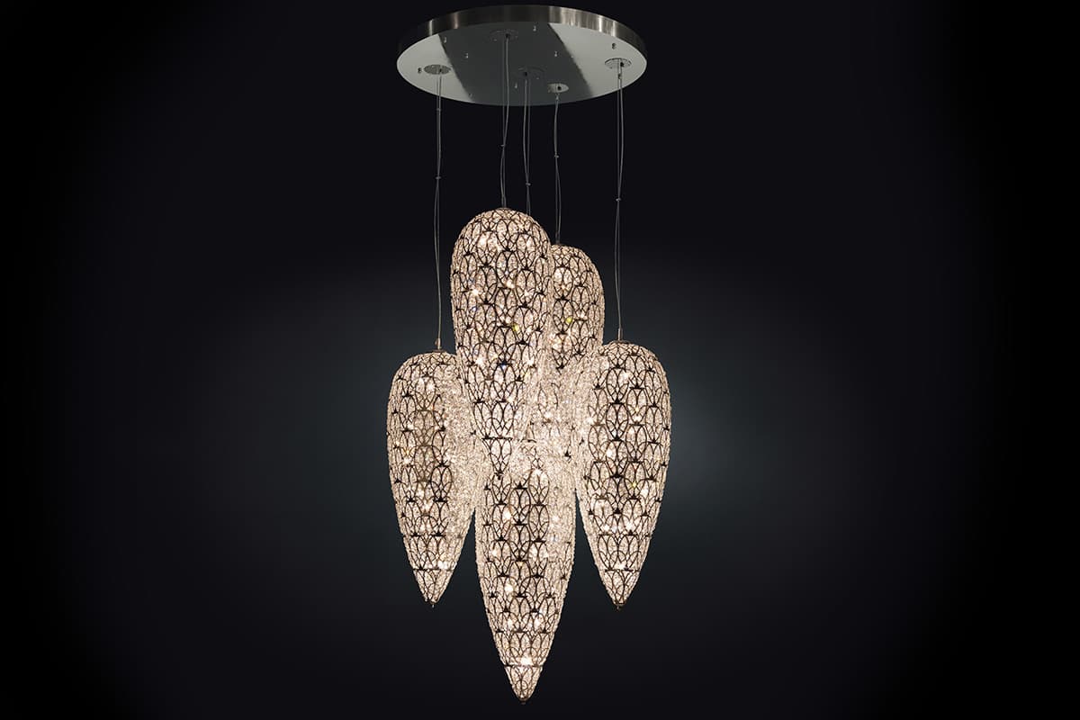 Подвесной светильник VGnewtrend ARABESQUE LIGHTFALL SENSATION X 5 VGnewtrend