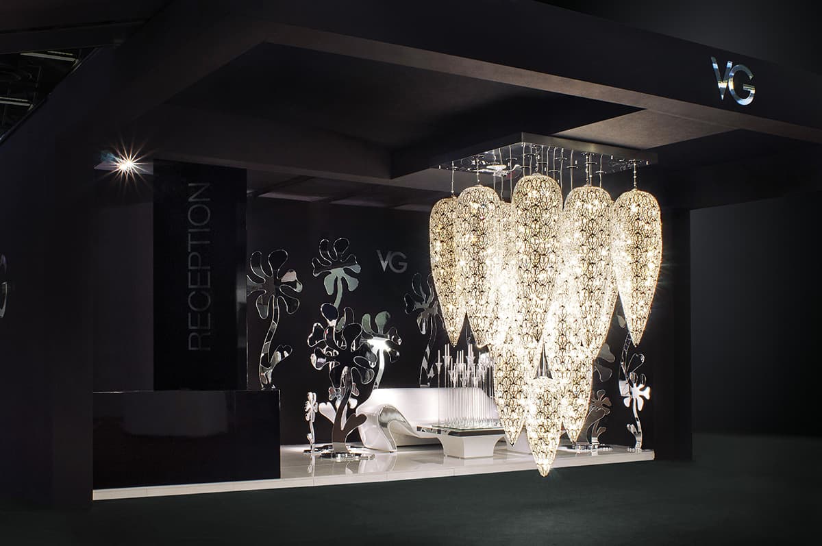 Подвесной светильник VGnewtrend ARABESQUE LIGHTFALL SENSATION X 5 VGnewtrend