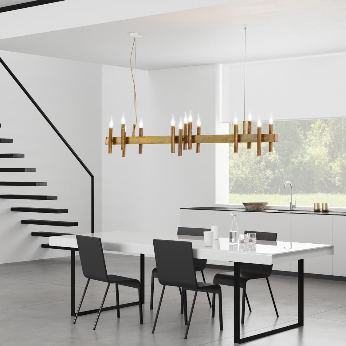 Подвесной светильник Brand van Egmond Shiro Suspension horizontal Brand van Egmond