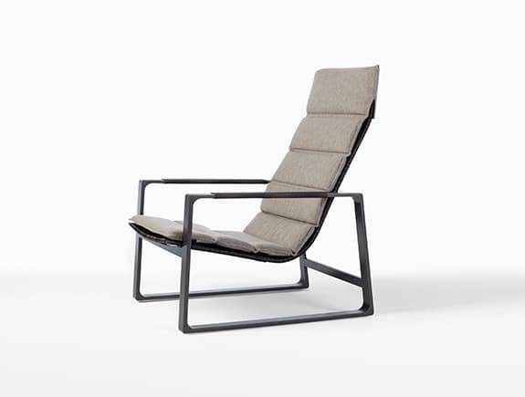 Уличное кресло-шезлонг Holly Hunt HERON LOUNGE CHAIR