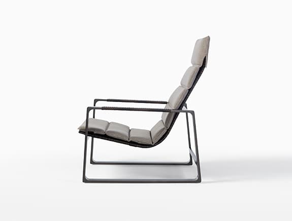 Уличное кресло-шезлонг Holly Hunt HERON LOUNGE CHAIR