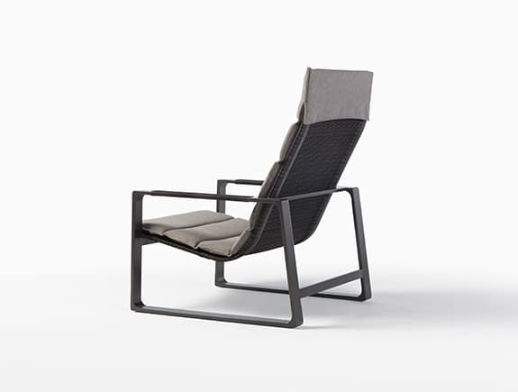 Уличное кресло-шезлонг Holly Hunt HERON LOUNGE CHAIR