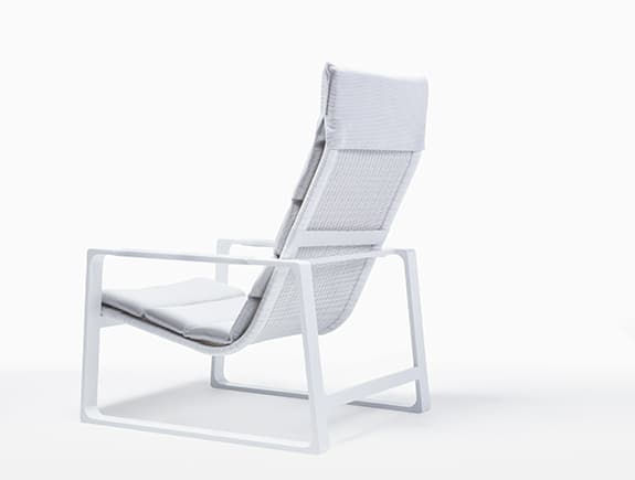 Уличное кресло-шезлонг Holly Hunt HERON LOUNGE CHAIR