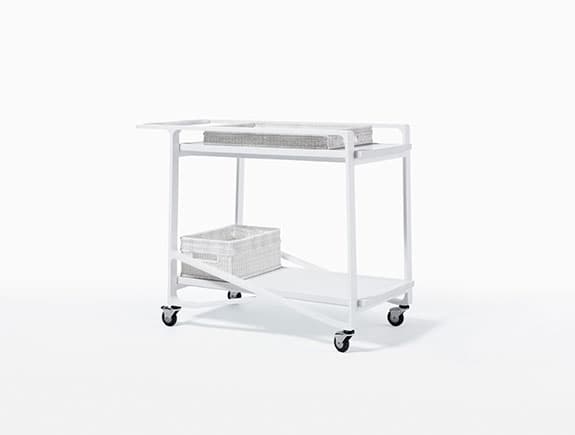 Уличный столик на колесиках Holly Hunt OMURA BAR CART