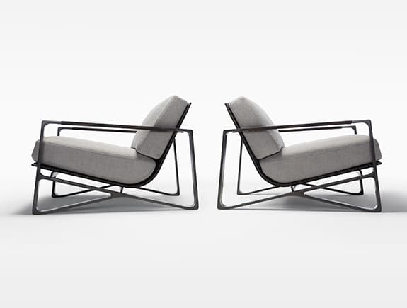 Уличное кресло Holly Hunt OMURA LOUNGE CHAIR