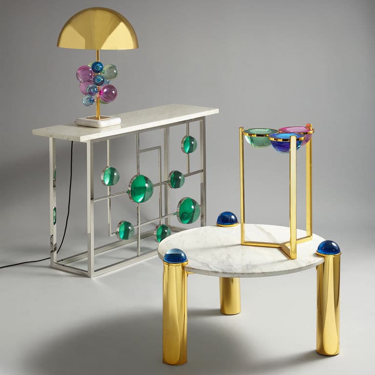 Консоль Jonathan Adler Globo Fretwork Console