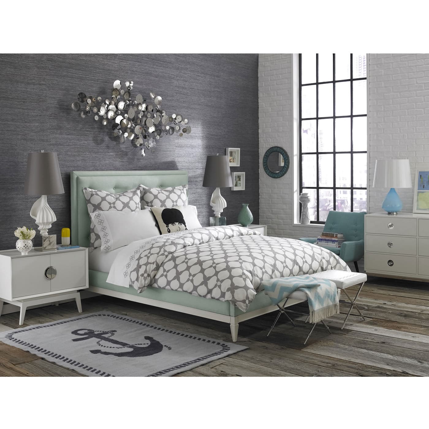 Двуспальная кровать Jonathan Adler Lampert Queen Bed