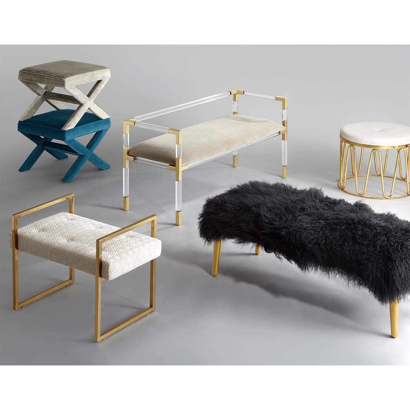 Пуф Jonathan Adler X-Bench