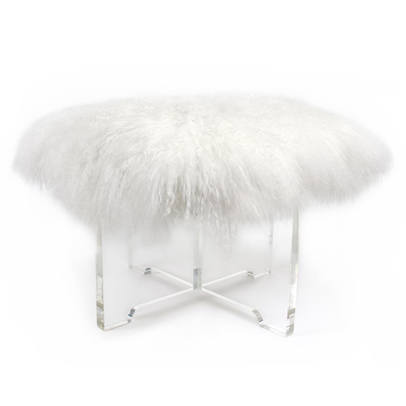 Пуф Jonathan Adler Mongolian Lamb Bench