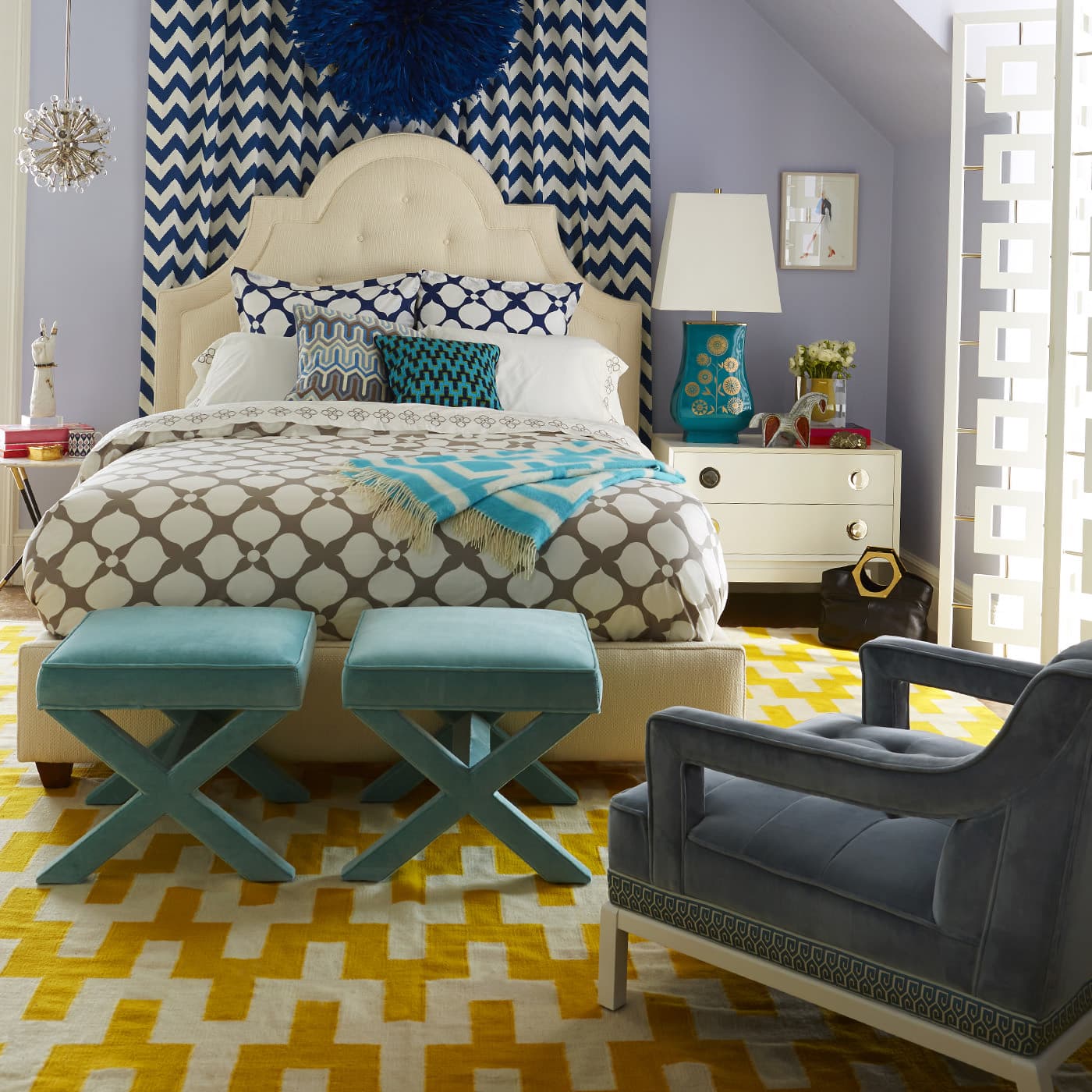 Пуф Jonathan Adler X-Bench