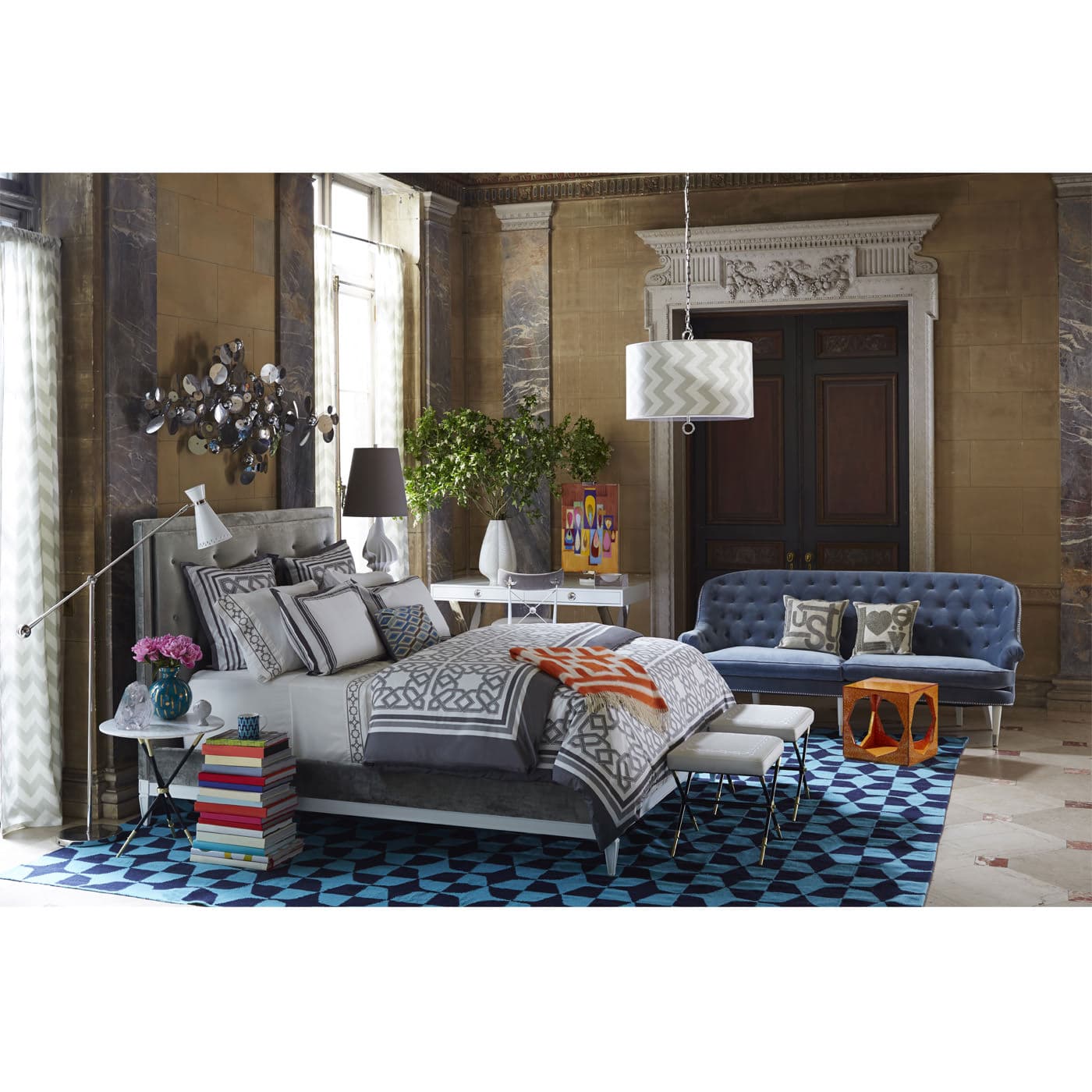 Двуспальная кровать Jonathan Adler Lampert Queen Bed