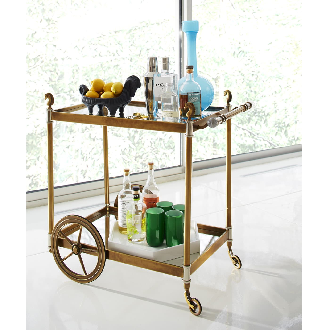 Тележка Jonathan Adler Cheval Bar Cart