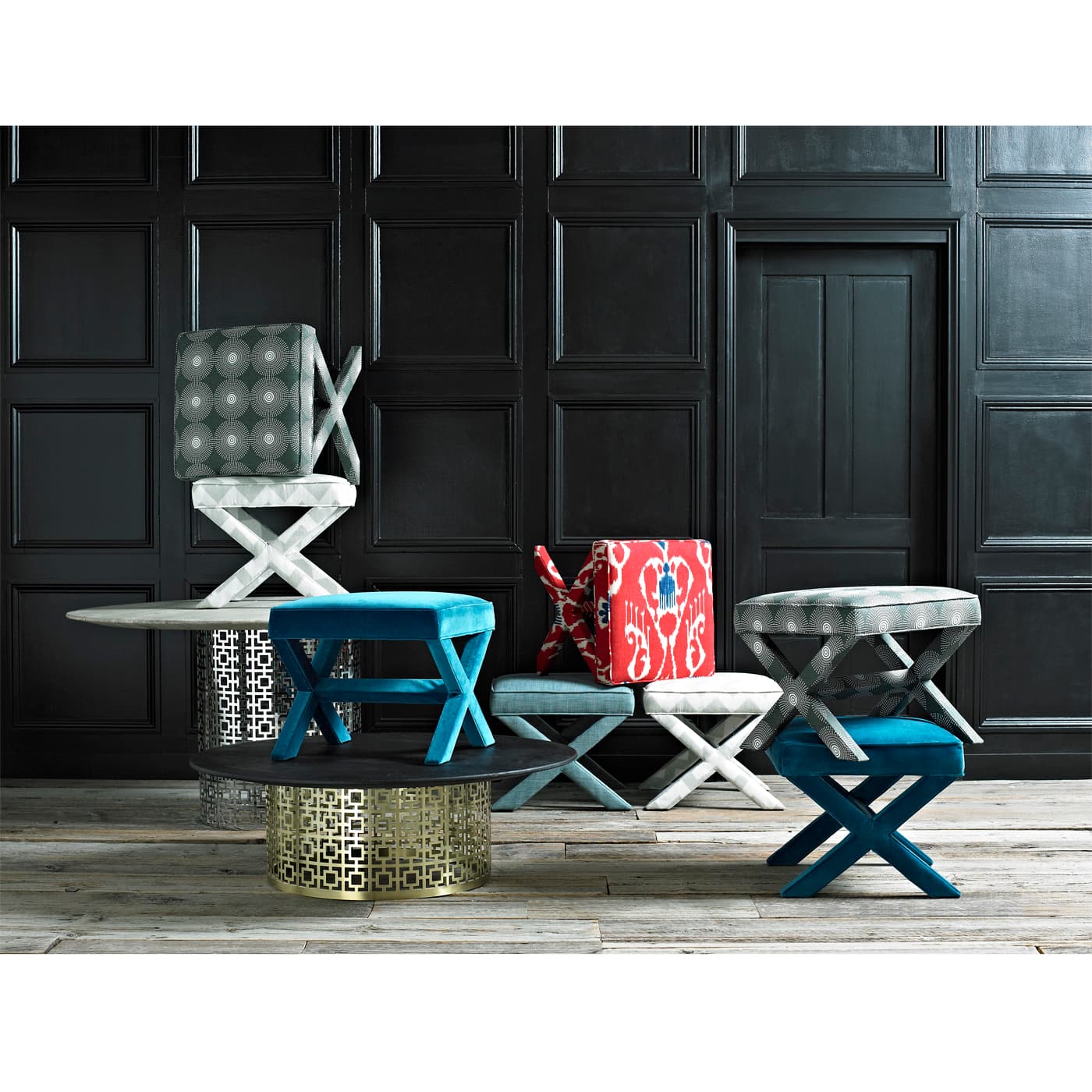 Пуф Jonathan Adler X-Bench