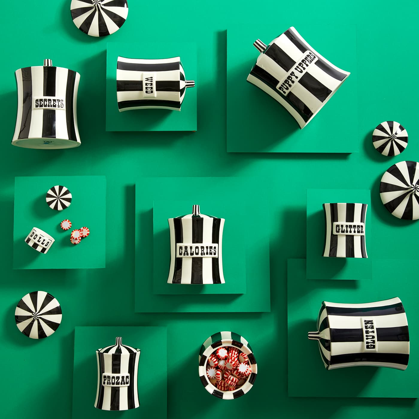 Декоративная банка Jonathan Adler Vice Weed Canister