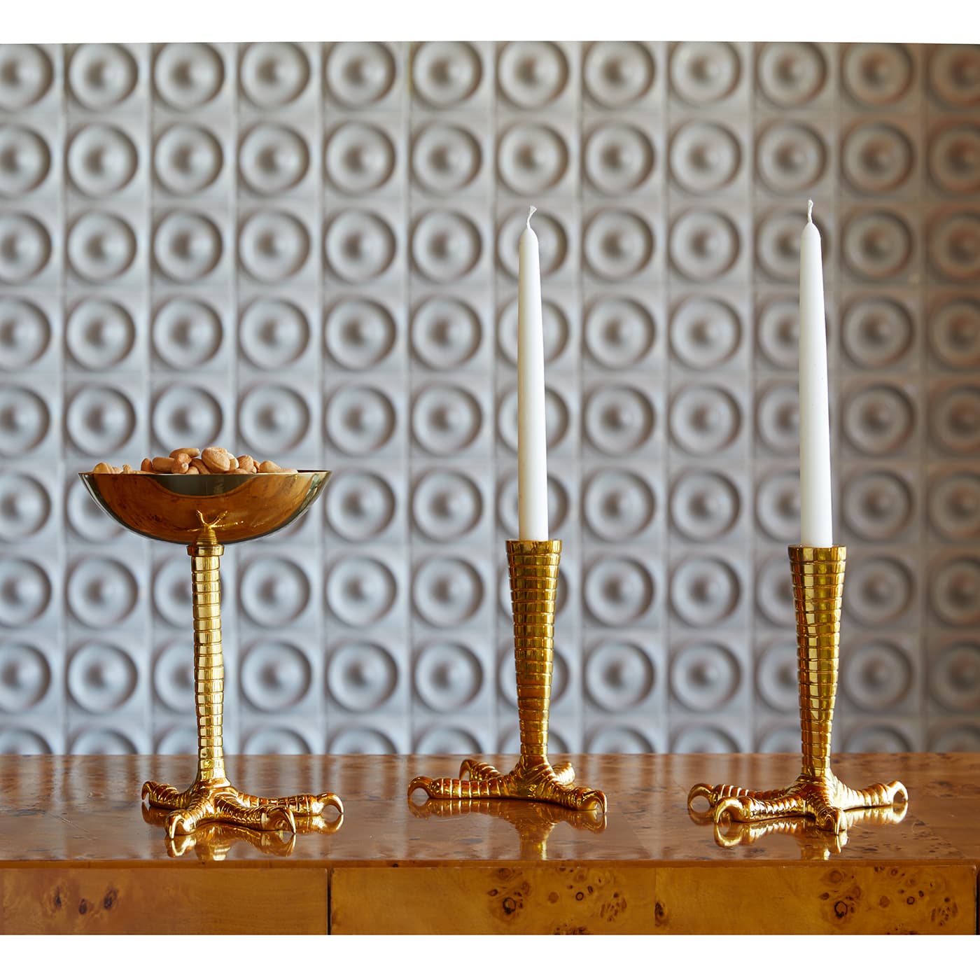 Чаша Jonathan Adler Brass Talon Bowl