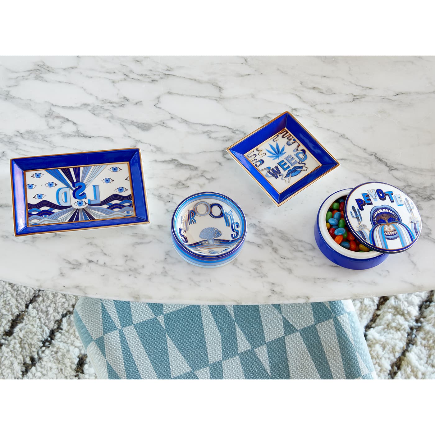 Вазочка Jonathan Adler Druggist Shrooms Catchall
