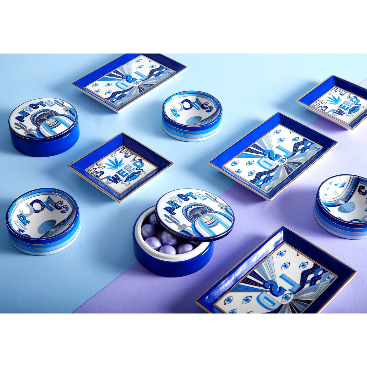 Вазочка Jonathan Adler Druggist Shrooms Catchall