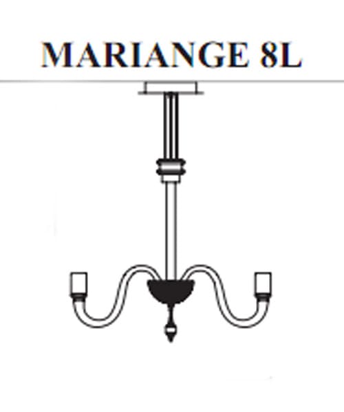 Люстра Facon de Venise CHANDELIER MARIANGE 8L