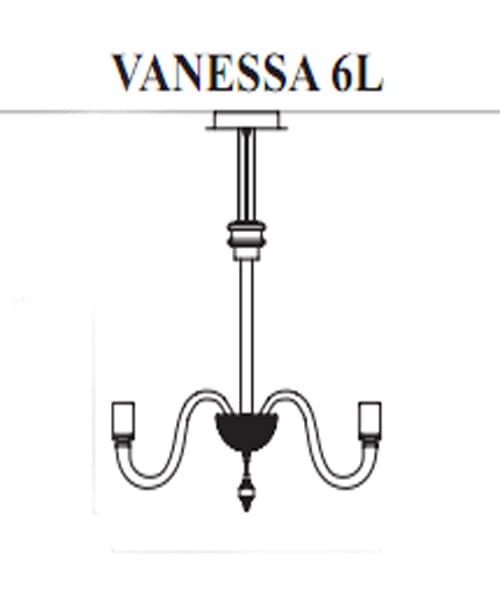 Люстра Facon de Venise CHANDELIER VANESSA 6L