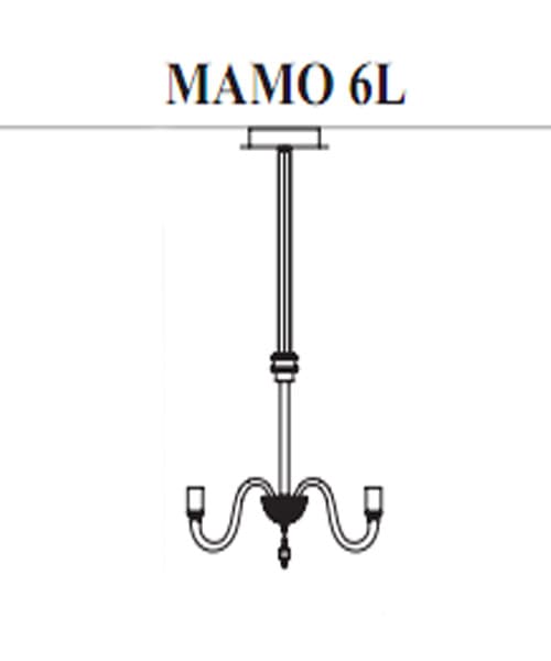Люстра Facon de Venise CHANDELIER MAMO 6L