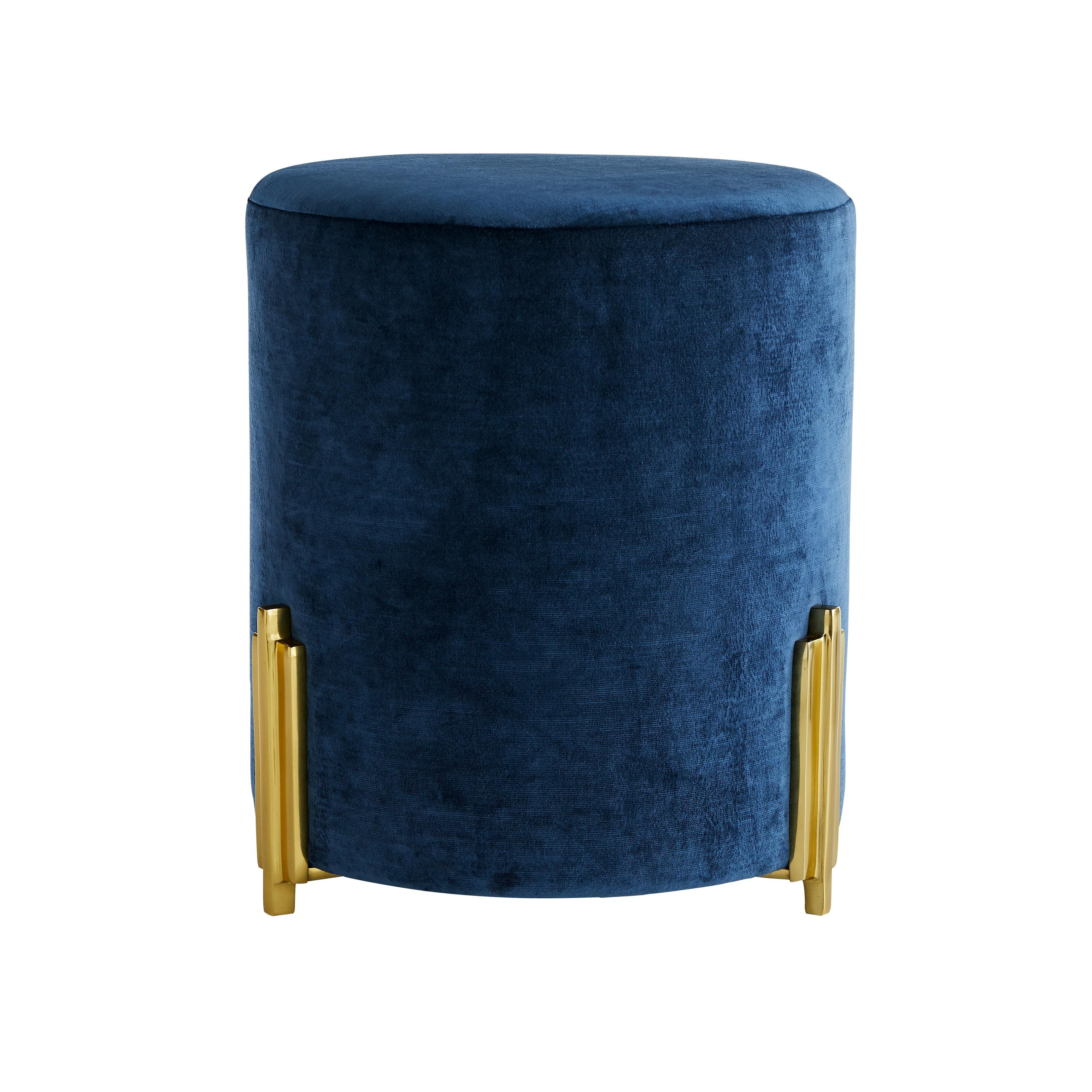 Пуф Arteriors Warby Ottoman Celestial Velvet
