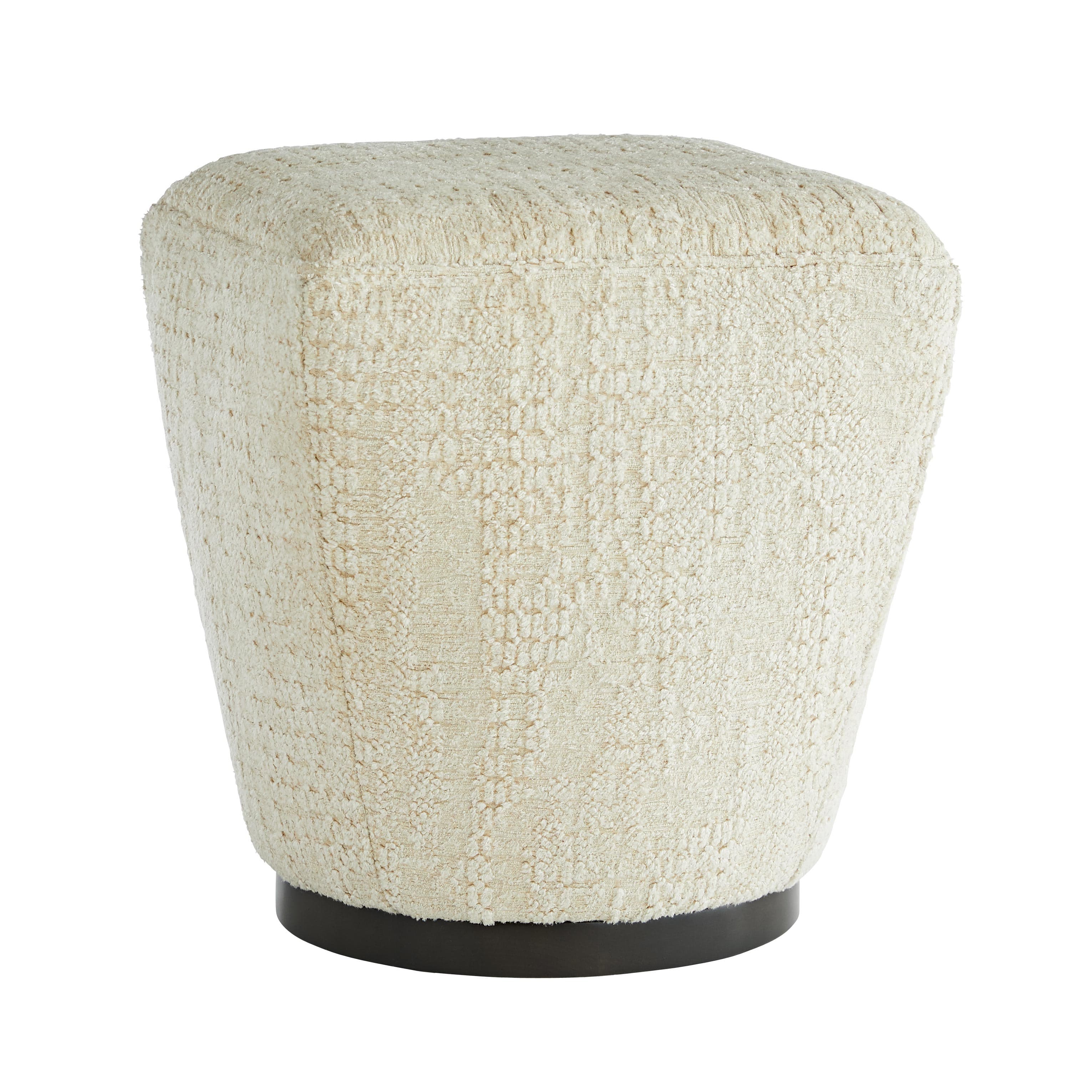 Пуф Arteriors Theo Ottoman Peacock Distressed Leather Dark Walnu