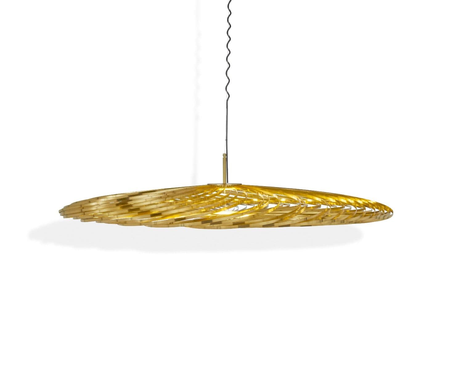 Подвесной светильник Tom Dixon Spring Large Pendant Brass Tom Dixon
