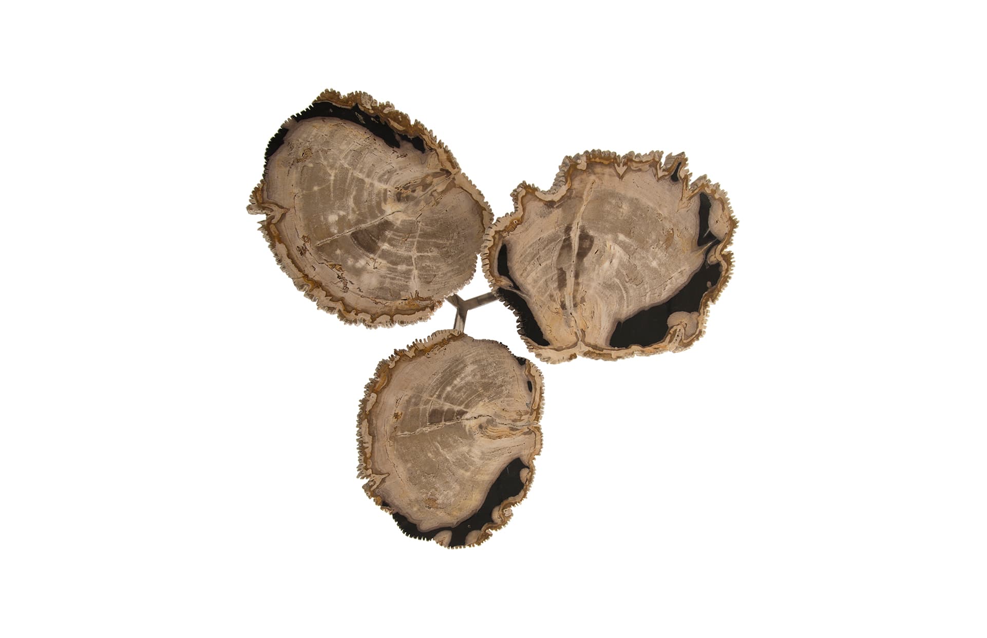 Журнальный столик Phillips Collection Petrified Wood Beverage Table, 3 Tiered