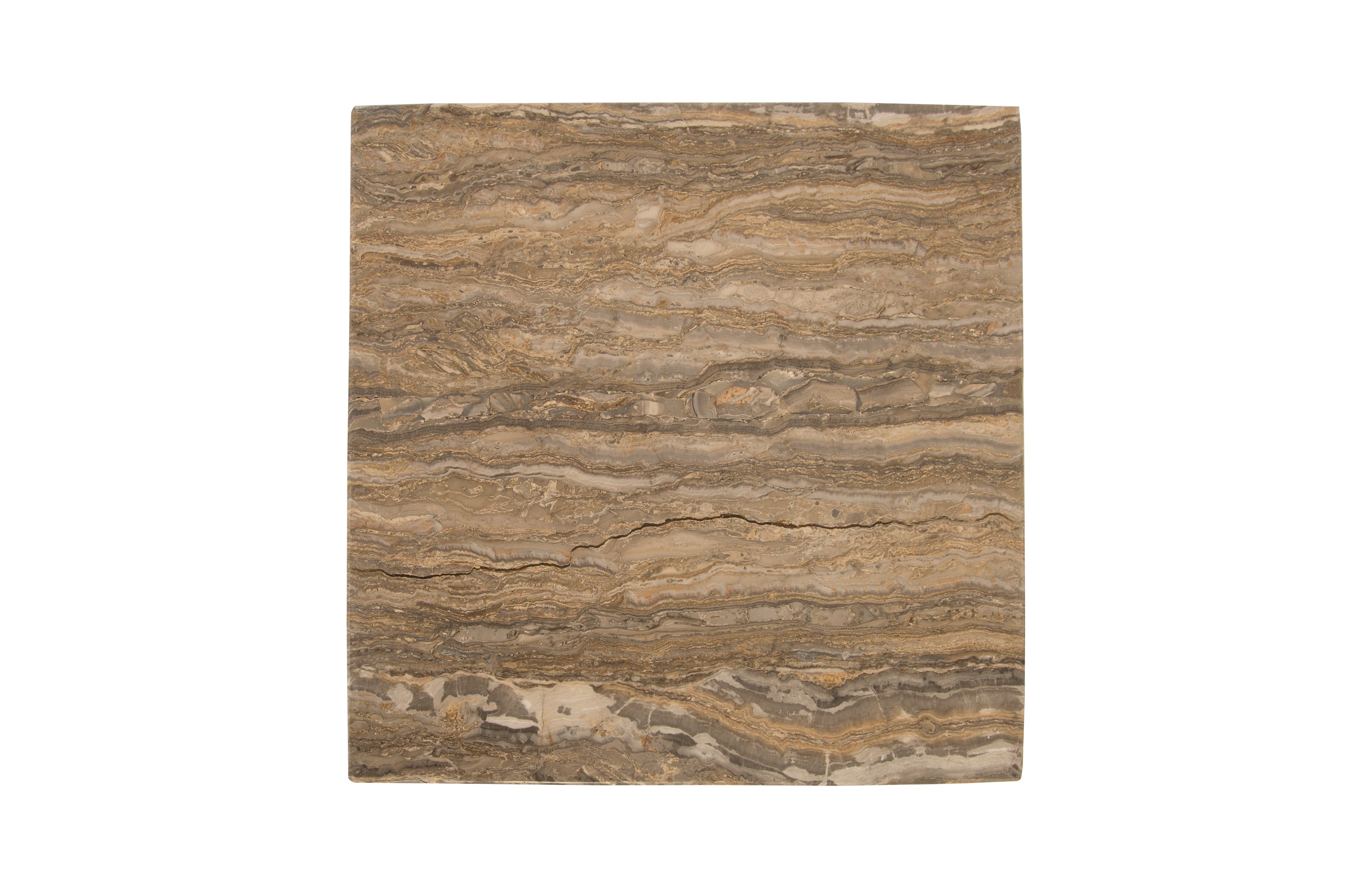 Приставной столик Phillips Collection Onyx Side Table, Stainless Steel Base, SM