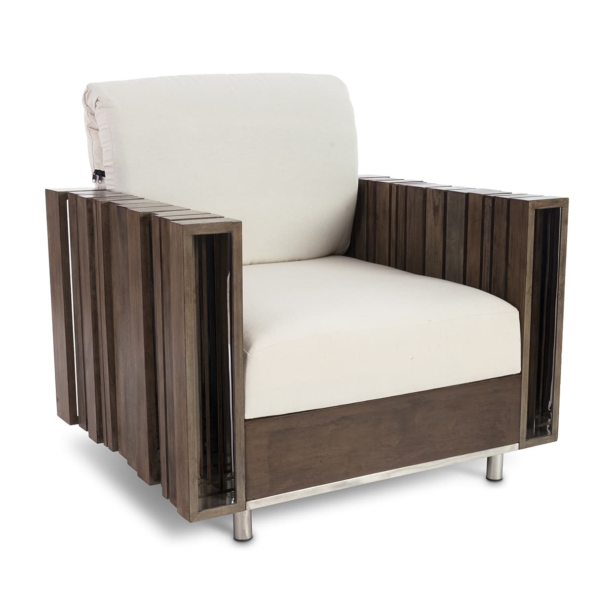 Кресло Phillips Collection Barcode Club Chair, White Cushion