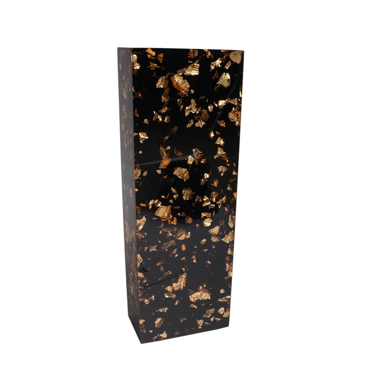 Ваза Phillips Collection Captured Gold Flake Vase, Black, SM