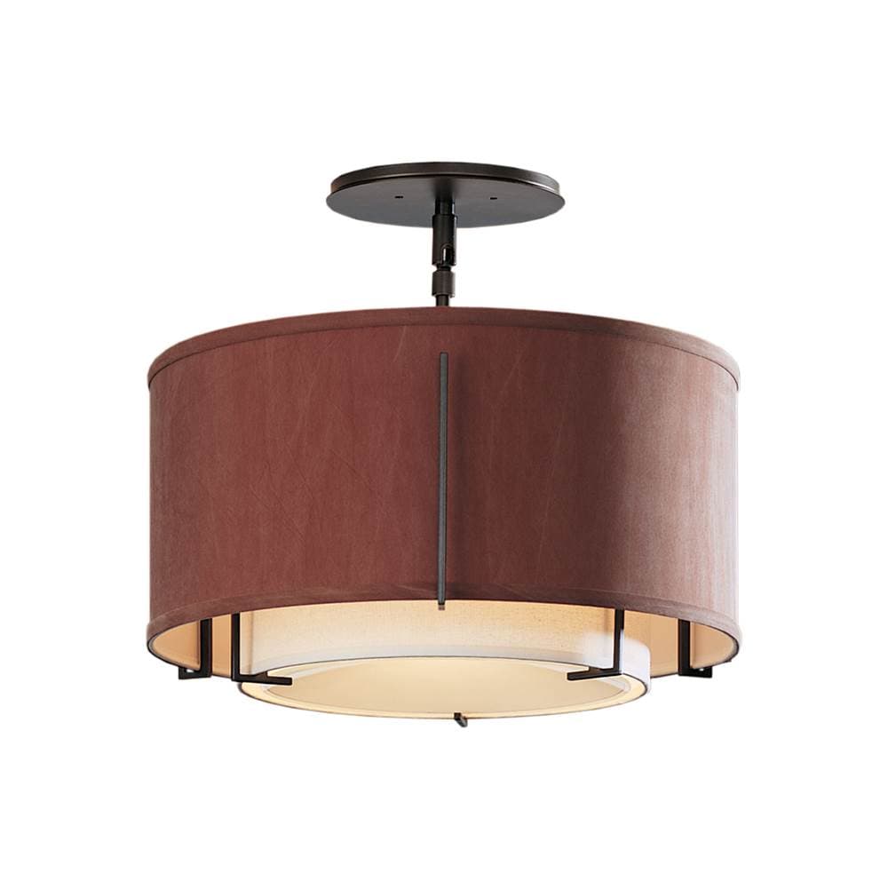 Люстра Hubbardton Forge Exos Small Double Shade Semi-Flush Hubbardton Forge