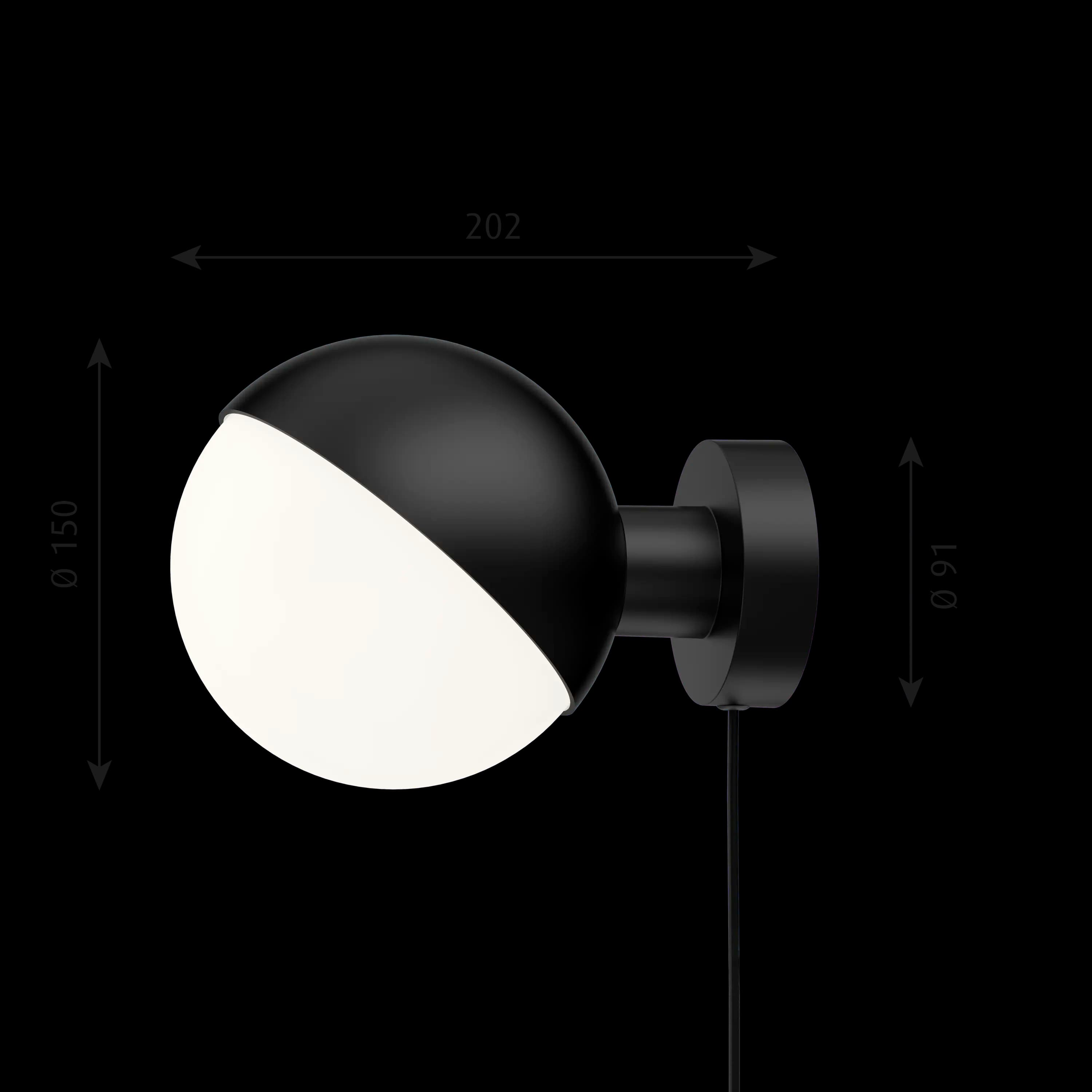 Louis Poulsen VL Studio Wall Lamp Matte black Ø 150 — фото 5