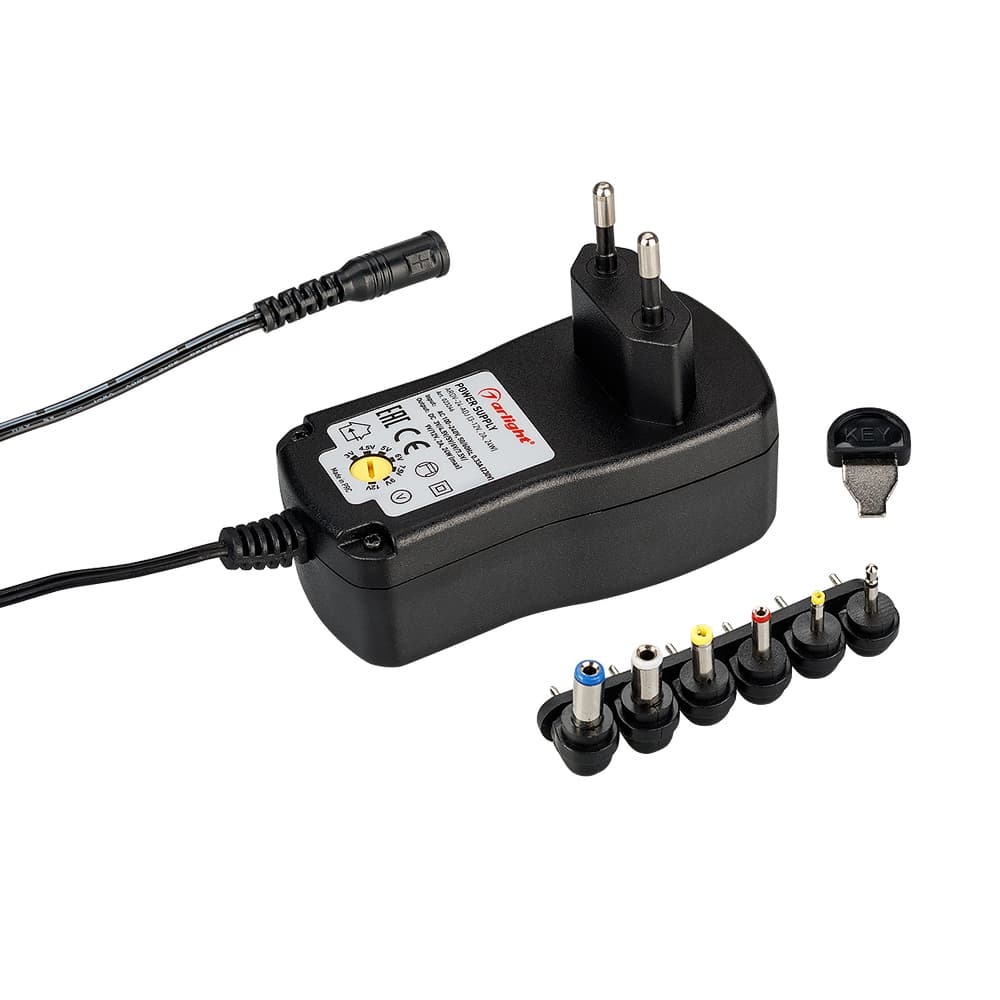 Блок питания ARDV-24-ADJ (3-12V, 2A, 24W) (Arlight, Адаптер, 2 года) 023246 Arlight