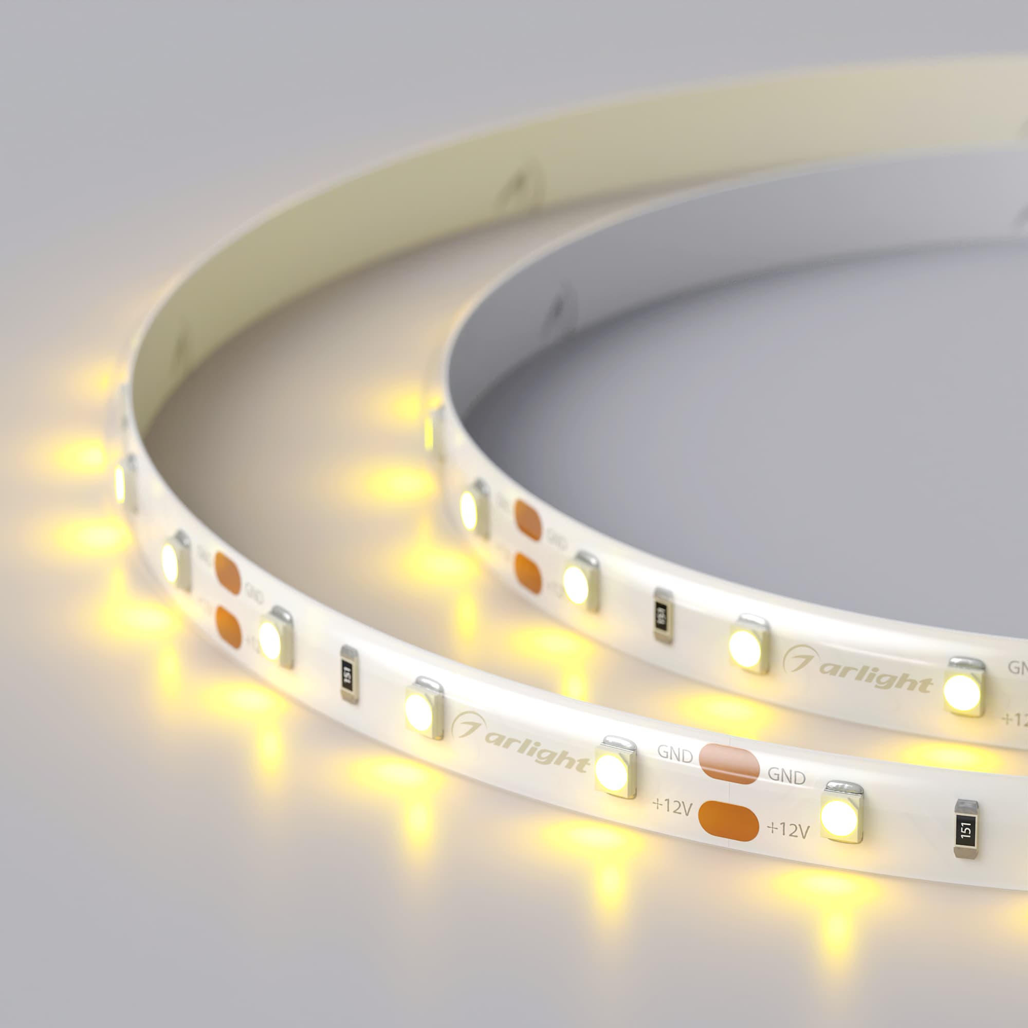 Светодиодная лента герметичная RTW-SE-A60-8mm 12V Yellow (4.8 W/m, IP65, 2835, 5m) (Arlight, -) 015731(2) — фото 4