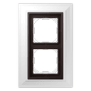 LSmetal Zero Комплект для монтажа заподлицо + Рамка 2-ная, dark (лакир.алюминий), Jung