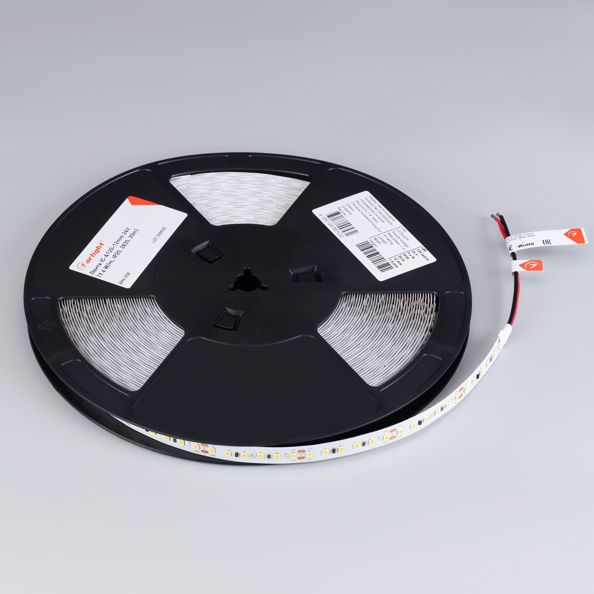 Светодиодная лента IC-A120-12mm 24V Day5000 (9.6 W/m, IP20, 2835, 20m) (Arlight, 9.6 Вт/м, IP20) 028629(2) — фото 2