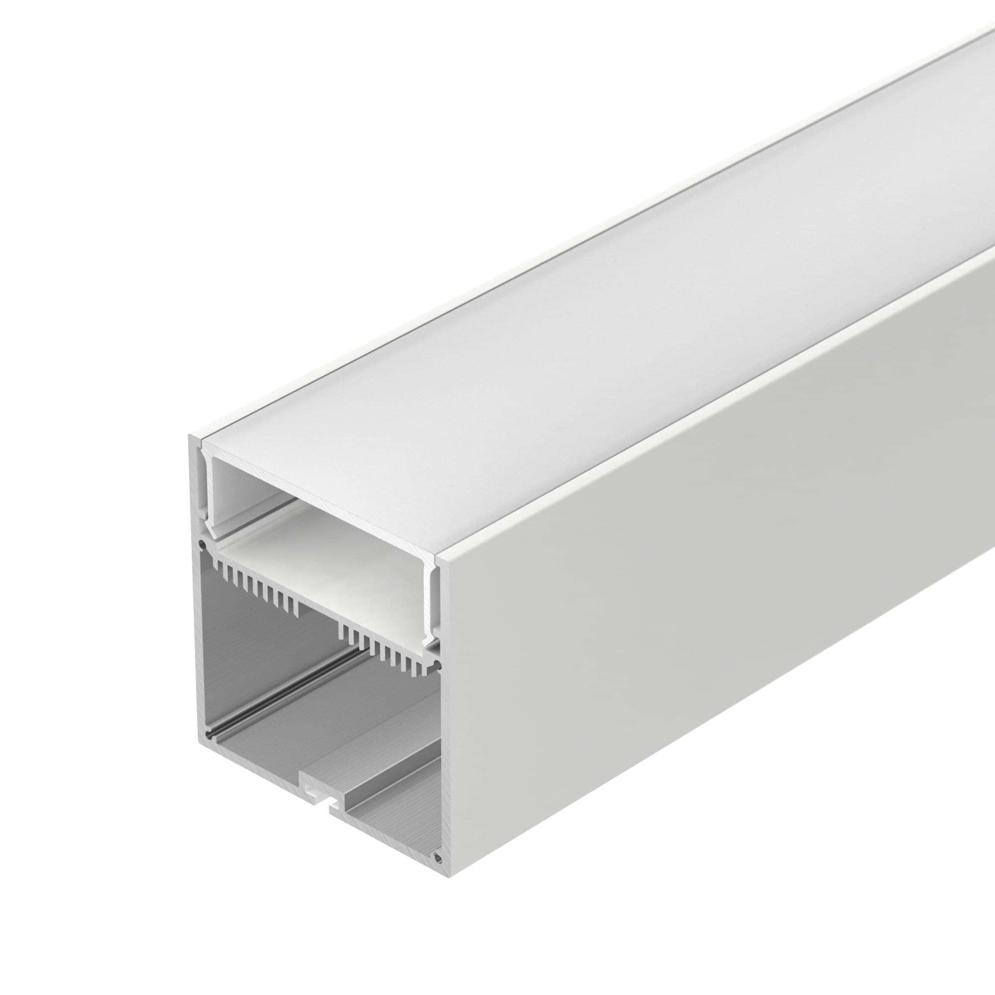 Профиль с экраном SL-LINE-7477-2500 WHITE+OPAL (Arlight, Алюминий) 021372 — фото 1