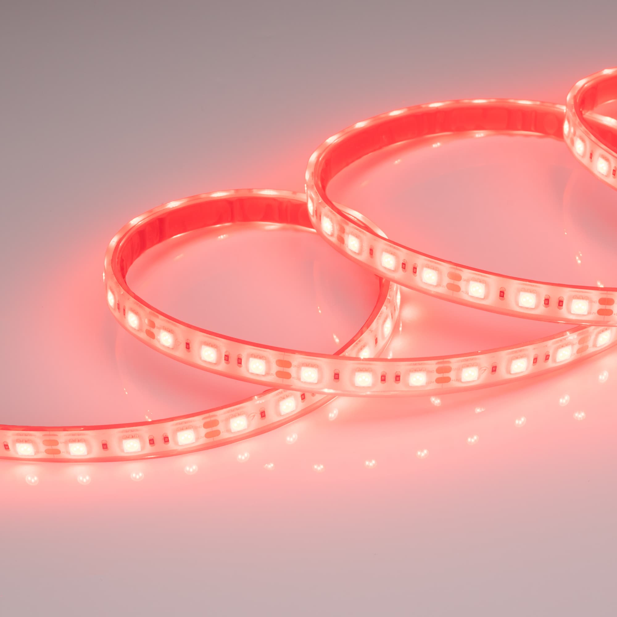 Светодиодная лента RTW 2-5000PGS 12V Red 2x (5060, 300 LED, LUX) (Arlight, 14.4 Вт/м, IP67) 015134 — фото 3
