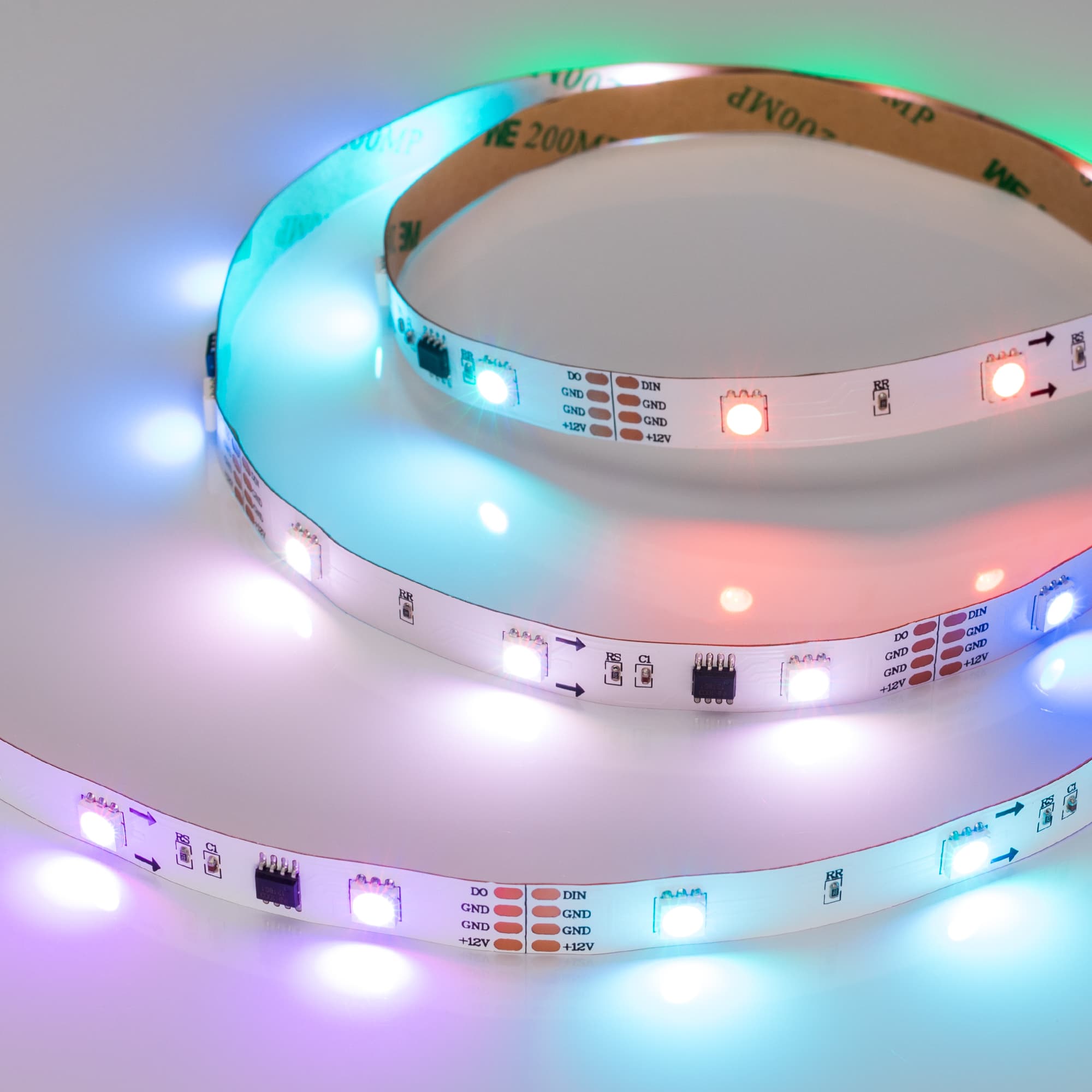 Светодиодная лента SPI-5000-AM 12V RGB (5060, 150 LED x3, 1804) (Arlight, Открытый, IP20) 021227 — фото 5