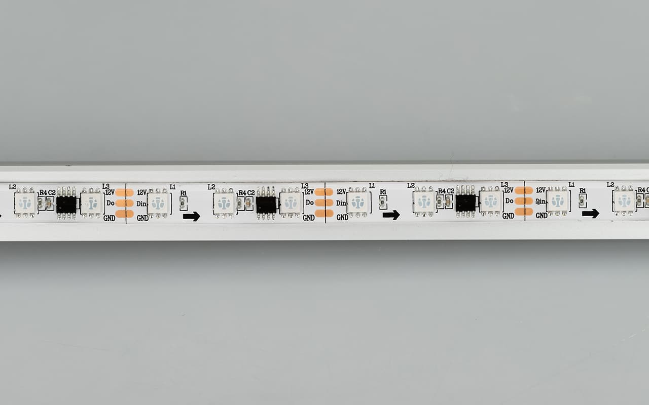 Светодиодная лента SPI-5000SE-5060-60 12V Cx3 RGB (10mm, 14.4W/m, IP65) (Arlight, Закрытый, IP65) 026366(1) — фото 2