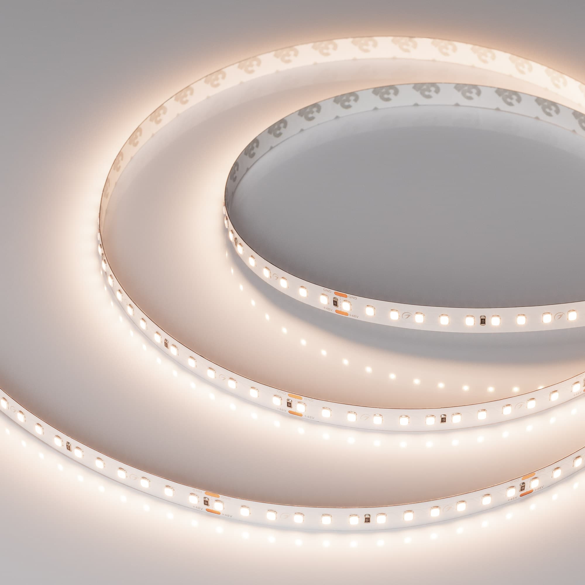 Светодиодная лента UL-A120-10mm 48V Warm3500 (10 W/m, IP20, 30m) (Arlight, Открытый) 053419 — фото 1
