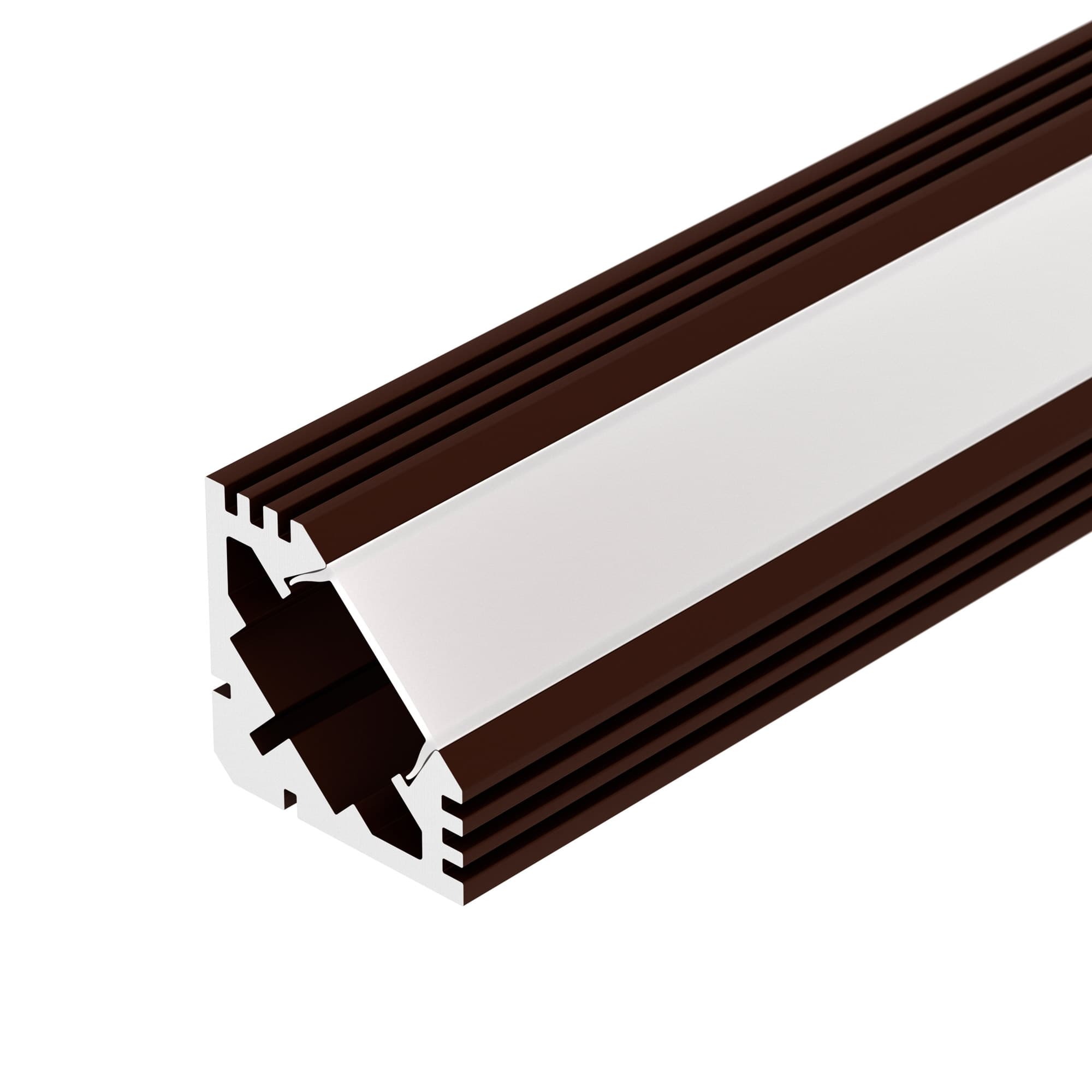 Профиль PDS45-T-2000 ANOD Brown Deep (Arlight, Алюминий) 017643 — фото 1