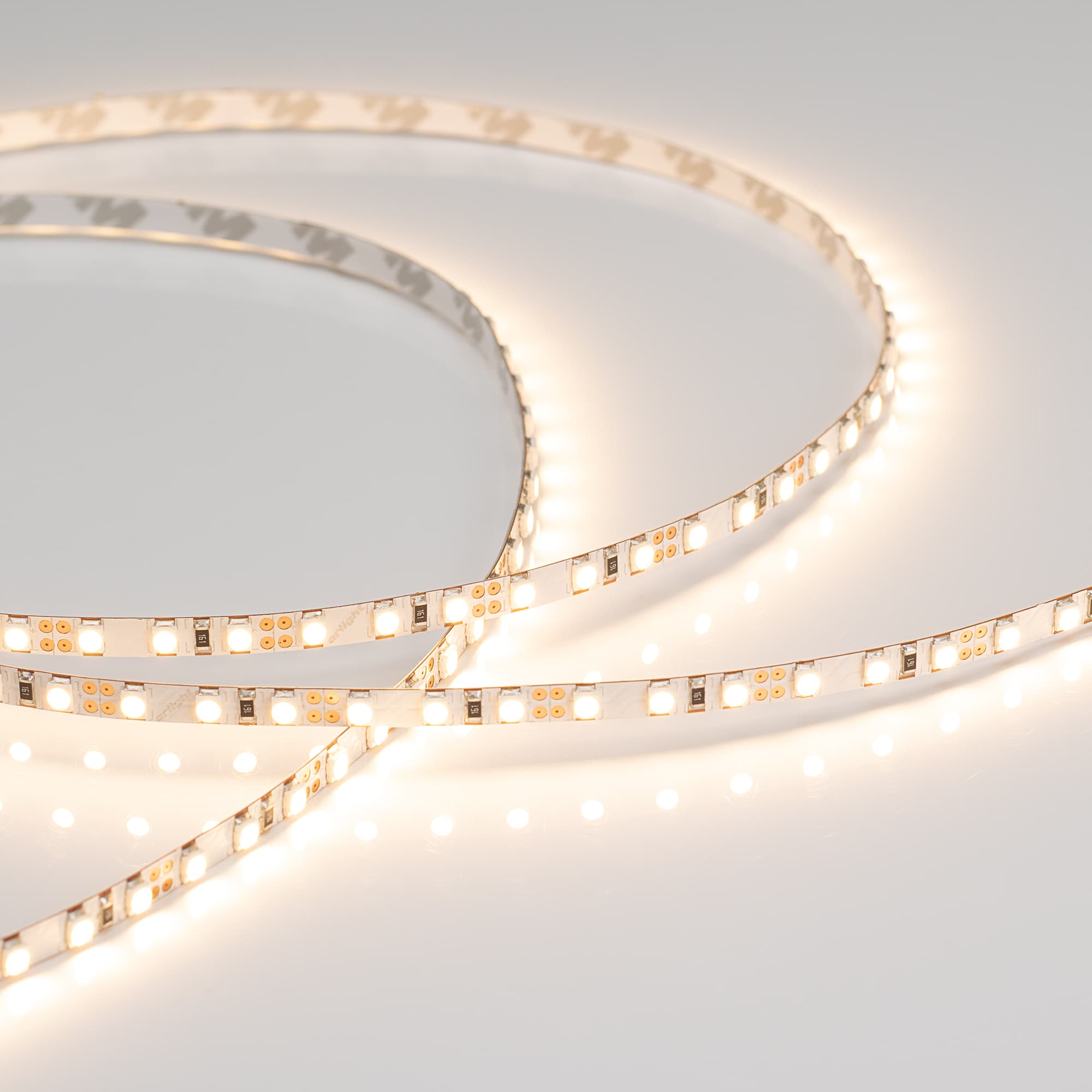 Светодиодная лента RT 2-5000 12V Warm2700 5mm 2x (3528, 600 LED, LUX) (Arlight, 9.6 Вт/м, IP20) 014995(B) — фото 2