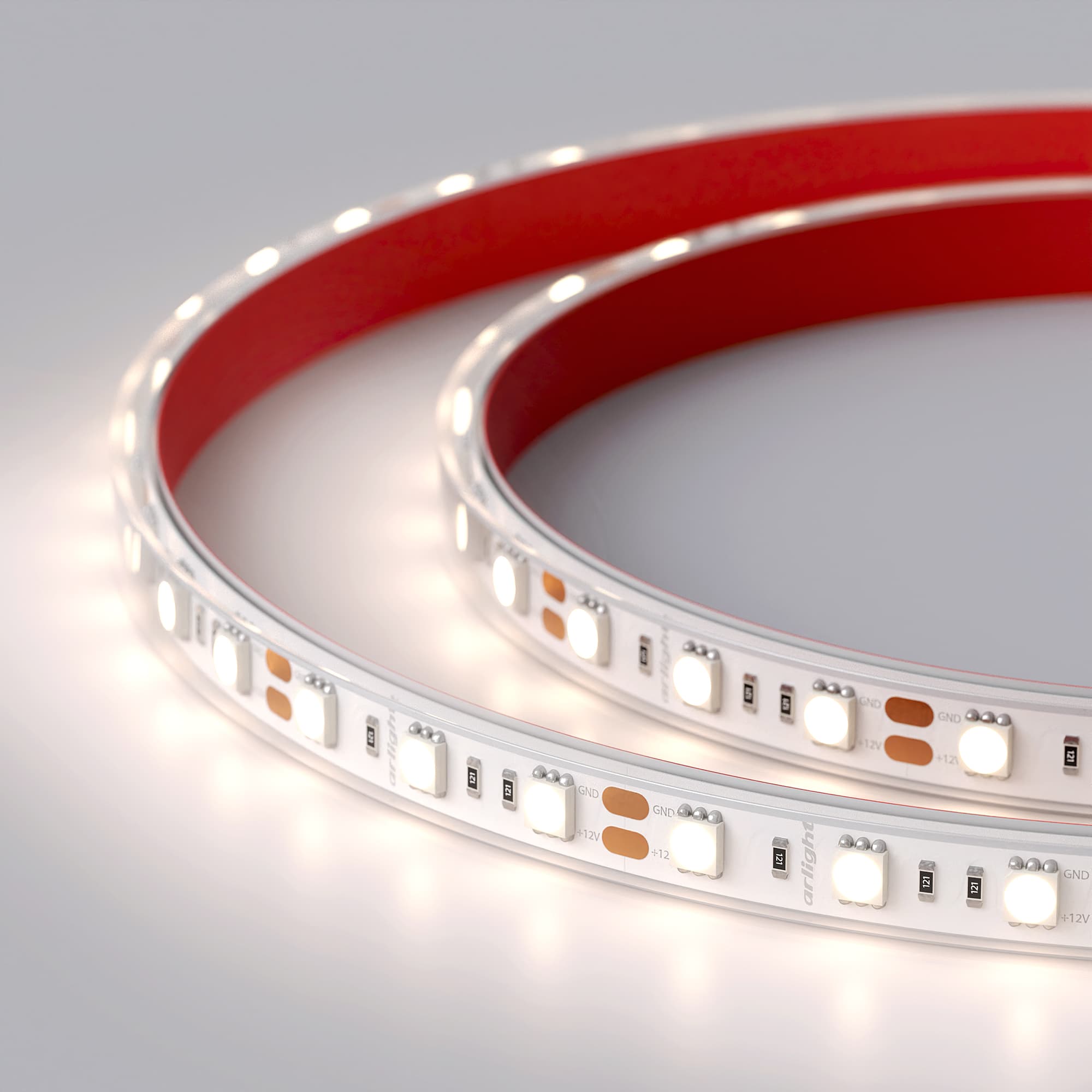 Светодиодная лента RTW 2-5000P 12V Day4000 2x (5060, 300 LED, LUX) (Arlight, 14.4 Вт/м, IP66) 018704 — фото 4