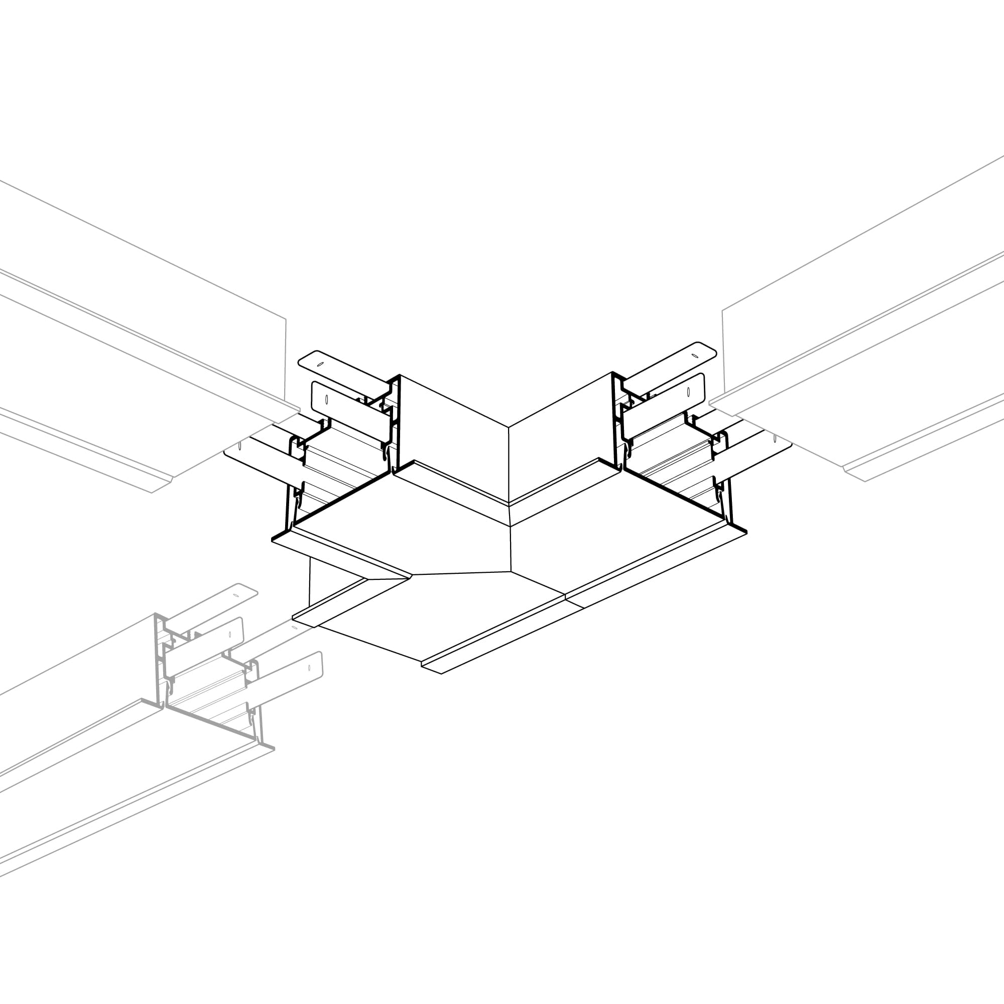Угол S2-LINIA69-F-T90 тройной (Arlight, Металл) 021280 Arlight — фото 2