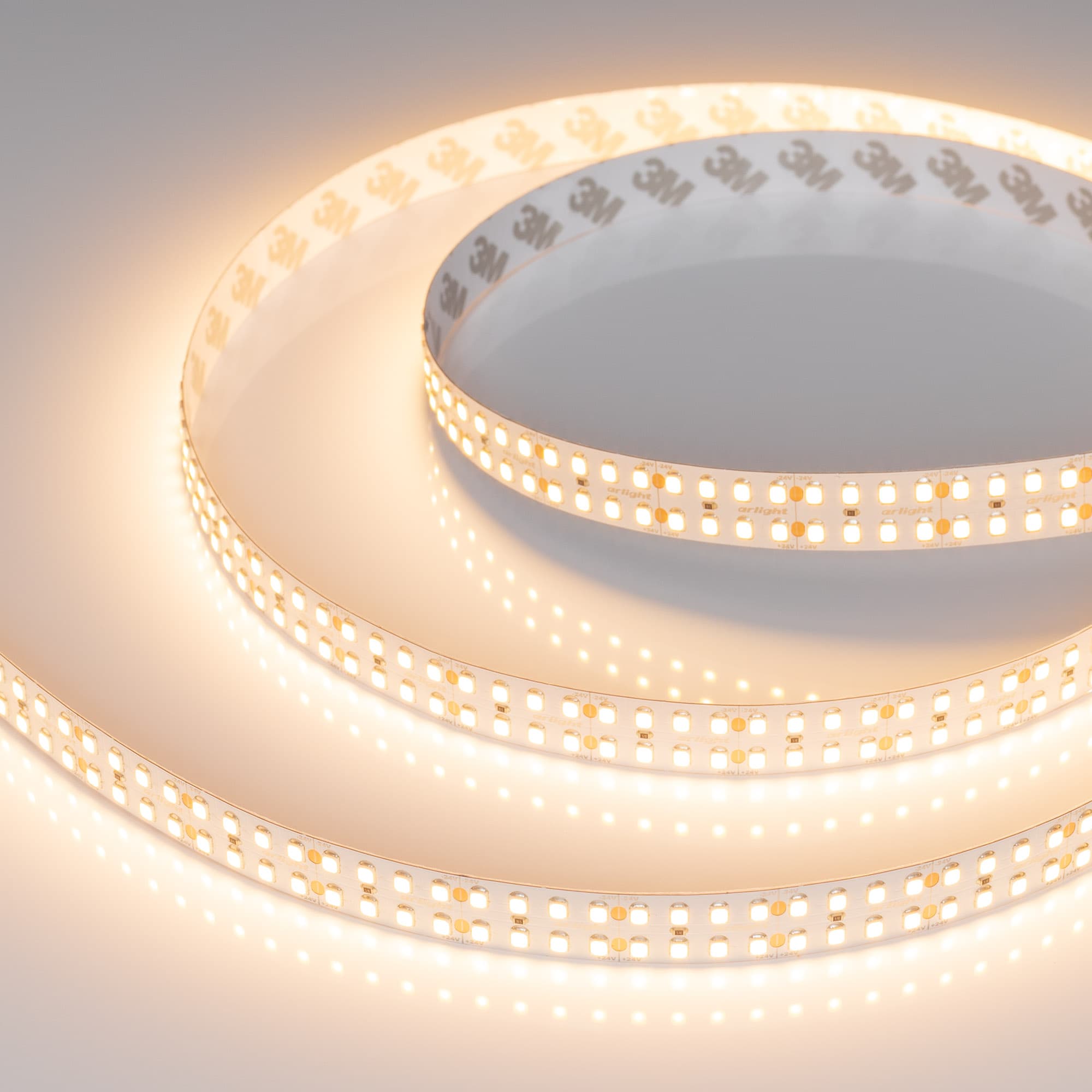 Светодиодная лента RT-A320-15mm 24V Warm2700 (24 W/m, IP20, 2835, 5m) (Arlight, высок.эфф.150 лм/Вт) 032605(2) — фото 1