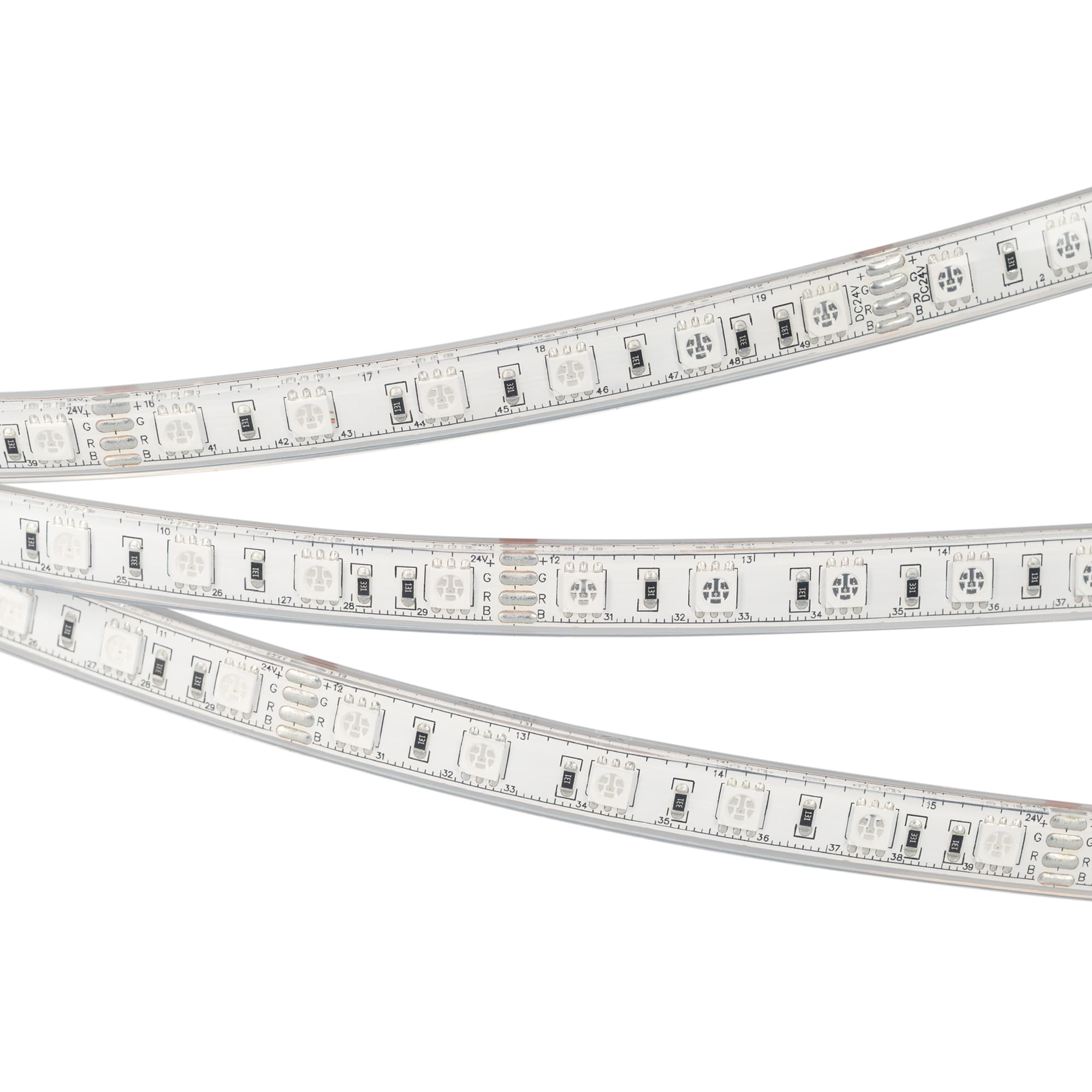 Светодиодная лента герметичная RTW-PU-B60-12.5mm 24V RGB (14.4 W/m, IP68, 5060, 5m) (Arlight, -) 029515(2) — фото 2