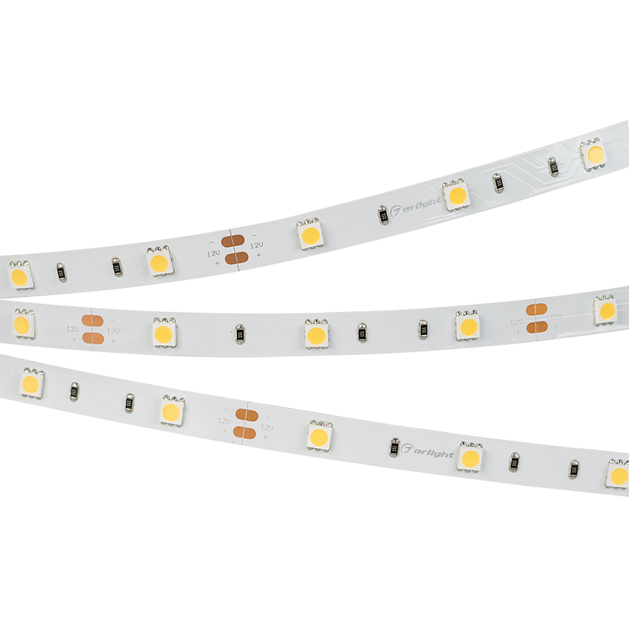 Светодиодная лента RT 2-5000 12V White6000 (5060, 150 LED, LUX) (Arlight, 7.2 Вт/м, IP20) 010595(B) Arlight — фото 3